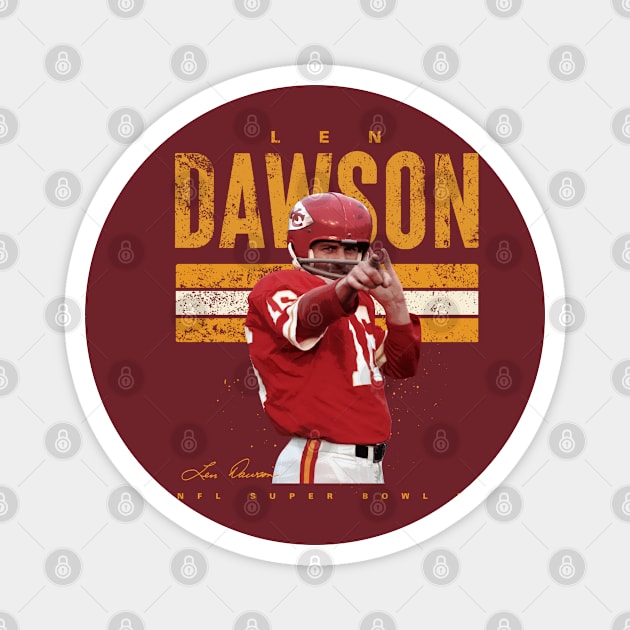 Len Dawson Kansas City Chiefs Magnet by Juantamad